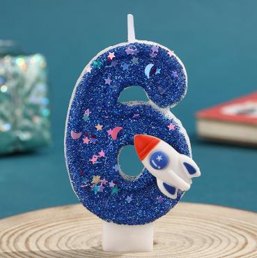 星空火箭数字蜡烛-仅支持与下午茶、蛋糕一起购买配送【蛋糕配件】 商品图7