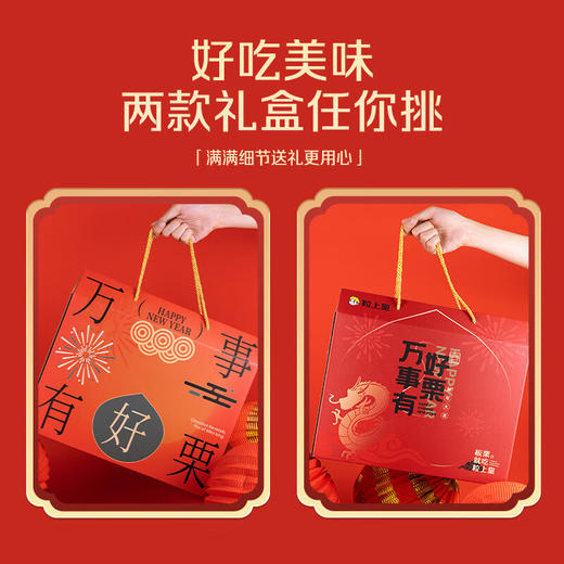 【粒上皇】万事有好栗礼盒-12袋年货坚果零食过节送礼大礼包1014g-FN 商品图4