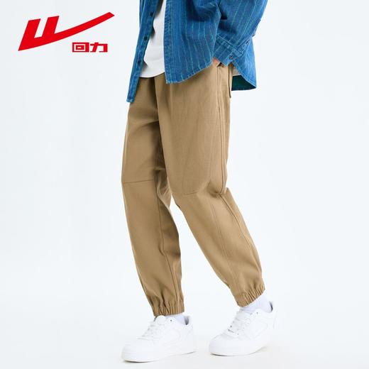 回力工装裤男士2025春秋新款美式机能裤潮流黑色运动束脚休闲裤子 商品图7