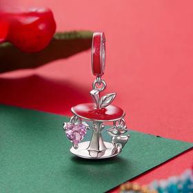 【自在风格魅力轻奢❗️为穿搭带来无限灵感】原创圣诞苹果diy吊坠配件圣诞节幸运礼物s925纯手链串珠。ja