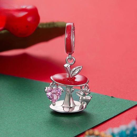 【自在风格魅力轻奢❗️为穿搭带来无限灵感】原创圣诞苹果diy吊坠配件圣诞节幸运礼物s925纯手链串珠。ja 商品图0