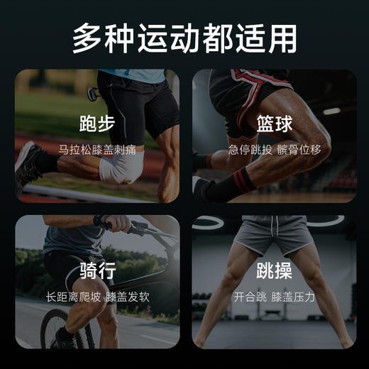 鱼跃智能款运动护膝髌骨带专业级跑步男女通用登山 商品图4