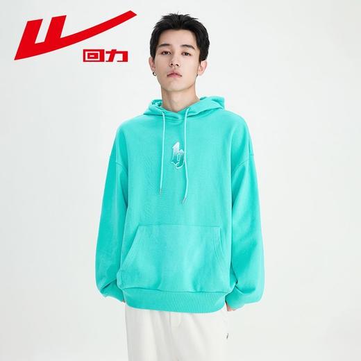 回力字母发泡连帽卫衣男生春季美式复古高街潮牌重磅宽松情侣外套 商品图6