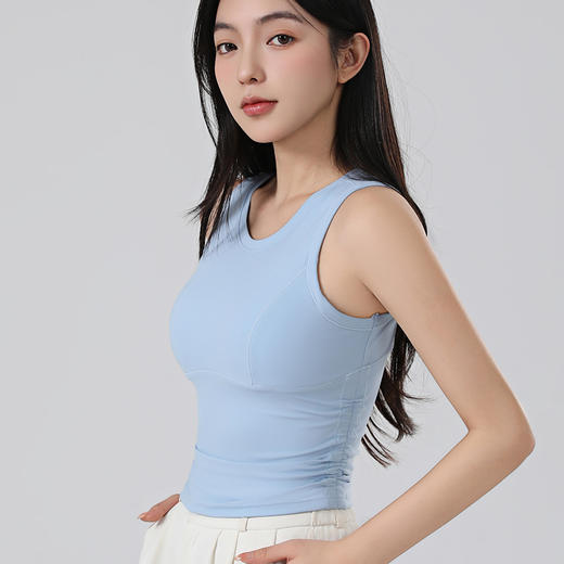 【BZYT】新款含胸垫防震性感背心外穿跑步健身运动文胸901 商品图6