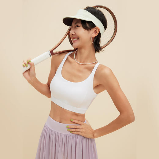 跃牌【海听系列】运动内衣一体式固定杯瑜伽文胸健身美背透气防震高强度瑜伽服XC74 商品图1