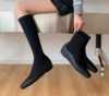 现货 THS-限时 row家 女士 秋冬袜子靴 方头超模气场 极简方头袜靴 长靴 短靴 BZ1276 商品缩略图0