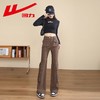 回力美式工装裤女款2025秋季新款小个子运动休闲裤高腰显瘦喇叭裤 商品缩略图4