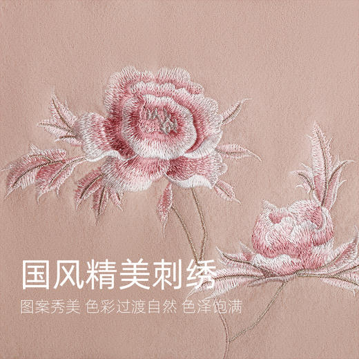 羊毛围巾女秋冬加厚保暖国风刺绣羊毛披肩女送妈妈生日礼物礼盒装 商品图2