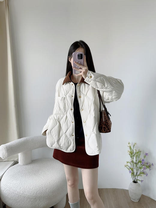 【高品质私服】【MC防风防水拼灯芯绒翻领羽绒服】外形轻巧/饱满有型，窥见匠心品质G1590-CC【无标出货 介意慎拍】 商品图0