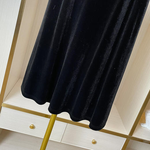 奢姿大码女装2025冬季蝴蝶结针织衫中长款丝绒半身裙胖妹妹两件套9954954016AB 商品图4