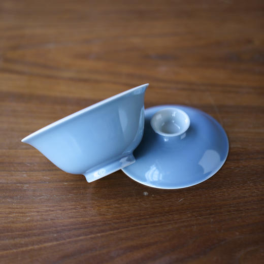 【曰何】 云色盖碗（天蓝） 商品图4