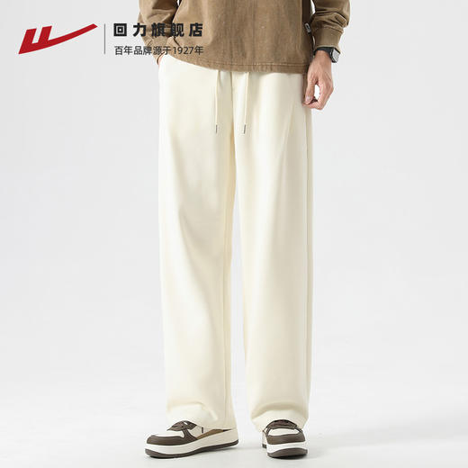 回力运动裤男春秋新款宽松直筒裤子针织卫裤男士透气休闲跑步长裤 商品图0