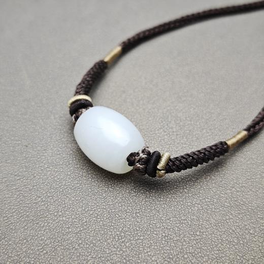 新疆和田玉且末料羊脂玉勒子锁骨链 1122-5（一个） 商品图3