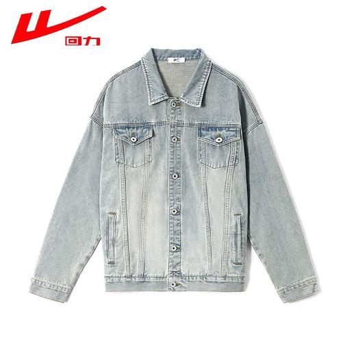 回力牛仔外套男款春秋季2025新款美式复古工装休闲上衣宽松男夹克 商品图8