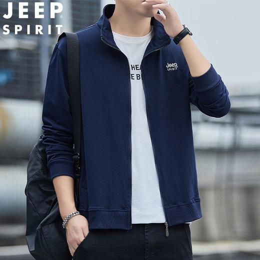JEEP SPIRIT春秋卫衣男运动开衫外套宽松休闲卫衣HL2026（主推） 商品图4
