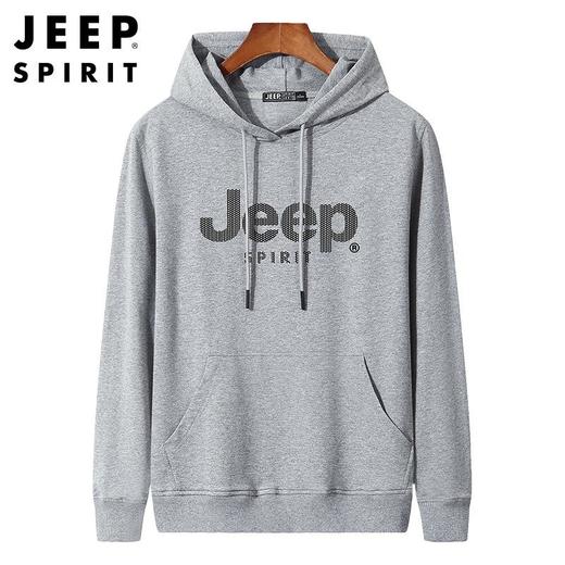 JEEP SPIRIT春秋卫衣男长袖连帽套头帽衫男士休闲上衣男HL7831 商品图1