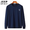 JEEP SPIRIT春款长袖T恤男宽松大码男士卫衣休闲圆领 7604新款 商品缩略图0