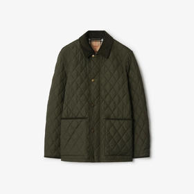 BURBERRY 巴宝莉 男士绗缝尼龙谷仓夹克棉服 绿色 8110357 C1748