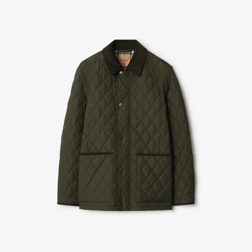 BURBERRY 巴宝莉 男士绗缝尼龙谷仓夹克棉服 绿色 8110357 C1748 商品图0