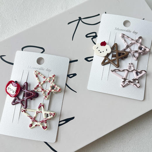 元气费尔岛卡通星星夹组合发夹（3个）-纪念日百货门店同款167446362 商品图1
