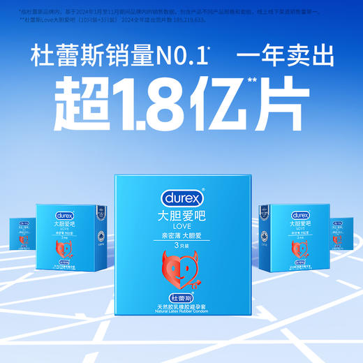 杜蕾斯Love大胆爱吧3只 商品图2