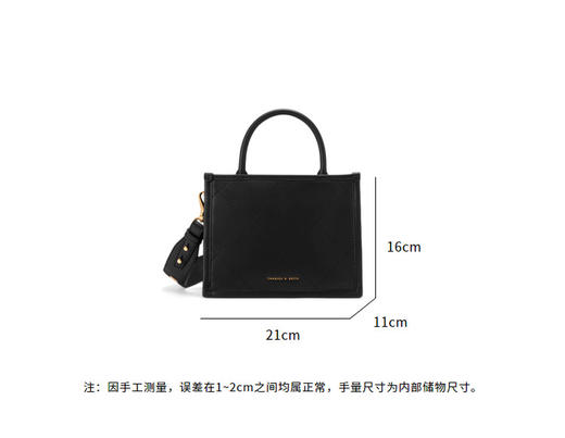1004618102216  CHARLES&KEITH 大容量菱格包手提包单肩包托特包【蓝绿色黄色紫色】 商品图4