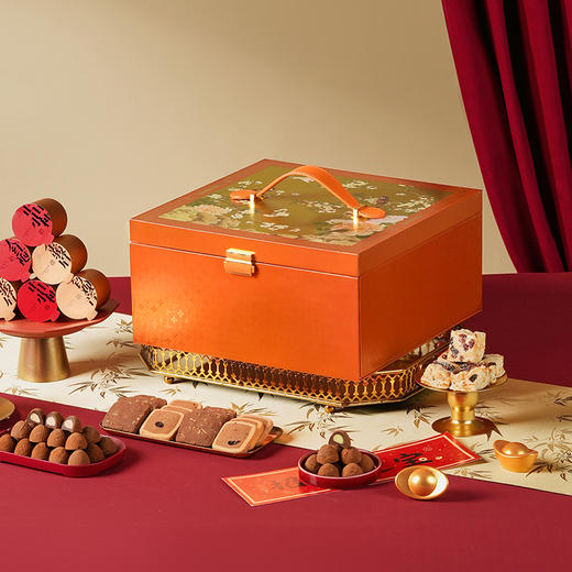 【瑞鹊传芳礼盒】悠享时2025春节年货礼盒装中式糕点过年走亲戚送礼品新年高端点心团购536g 商品图0