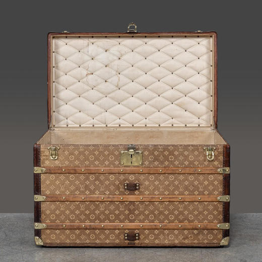 独角鹿西洋古董1890年代法国顶级奢侈品牌路易威登出品Monogram帆布经典老花款方形行李箱 商品图3