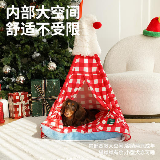 zeze圣诞雪帽宠物帐篷(红格格)-（包邮）-B 商品图4