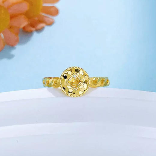 新中式轻奢镂空铜钱开口戒指-纪念日百货门店同款167750436 商品图4