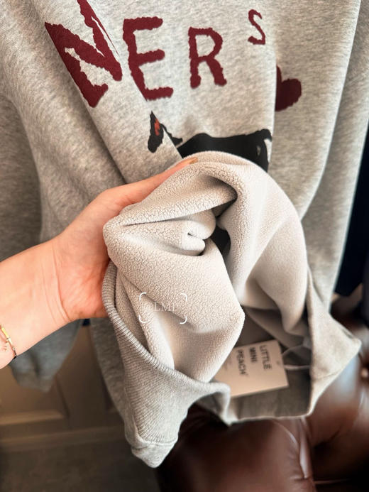 LMP正单澳绒滋润保暖一体绒棉卫衣 商品图2