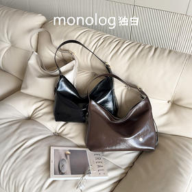 【秋冬新品】独白X卡拉羊云游系列托特包油蜡皮单肩通勤女包D4515