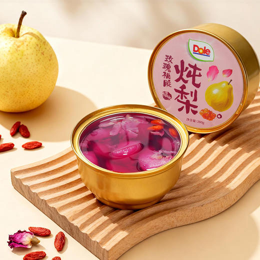 都乐陈皮谷物炖梨\陈皮枇杷炖梨\玫瑰桃胶炖梨  280g 3罐组合 商品图1