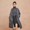 QH940斯尔丽2025新款西装领松弛感老钱风气质廓形百搭双面呢羊毛大衣 商品缩略图4