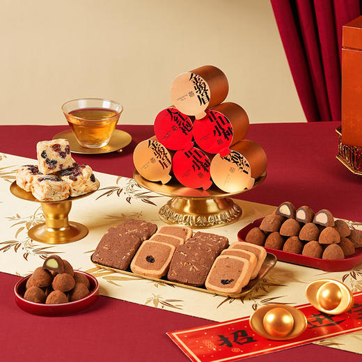 【瑞鹊传芳礼盒】悠享时2025春节年货礼盒装中式糕点过年走亲戚送礼品新年高端点心团购536g 商品图3