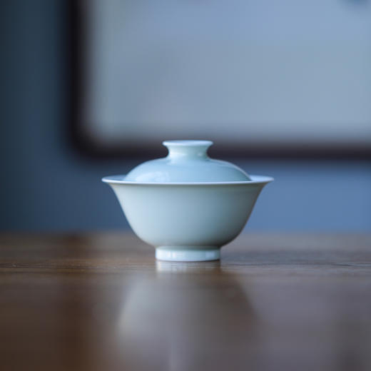 【曰何】 云色盖碗（淡绿） 商品图0