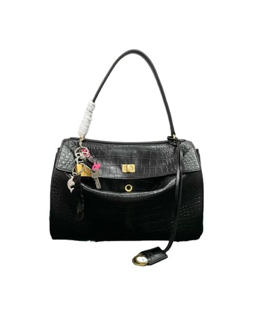 中性款Rodeo鳄鱼纹中号斜挎包手提包he004 商品图0