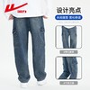 回力工装牛仔裤男2025春季宽松阔腿长裤美式高街直筒休闲裤子男款 商品缩略图1