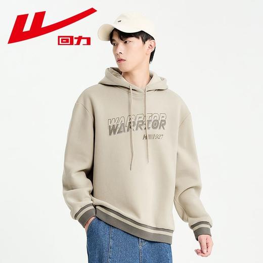 回力加绒加厚卫衣男款2025春季新款美式复古连帽情侣外套ins潮牌 商品图7