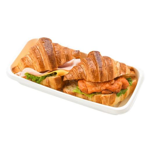 芝士火腿鸡排可颂三明治140g/盒（早餐/便携） 商品图2