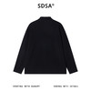 SDSA男士秋冬新款痞帅男装潮牌撞色手绘字母立领长袖T恤休闲百搭 商品缩略图4