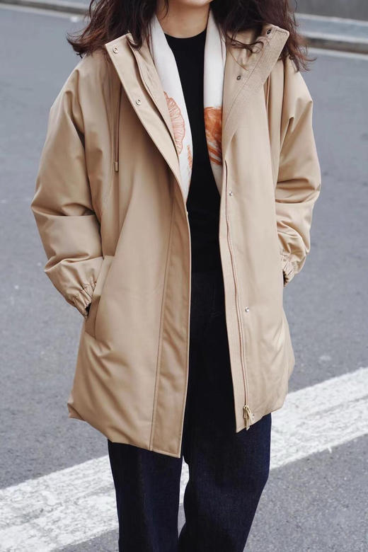 【高品质私服】【IC丝羊毛平纹布羽绒服】宽松廓形 包容身材 易于叠穿【无标出货 介意慎拍】 商品图1