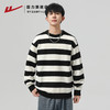 回力黑白条纹毛衣男款秋冬季外穿美式圆领长袖卫衣内搭打底针织衫 商品缩略图2