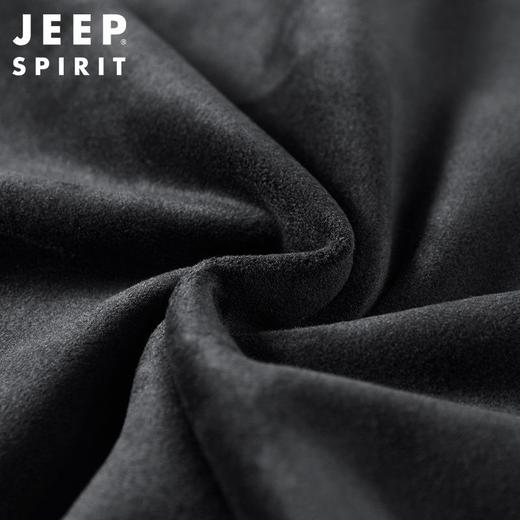 JEEP SPIRIT长袖卫衣男秋季男士休闲圆领纯棉t恤厚加绒HL6556B 商品图3
