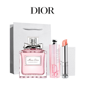 【送礼袋礼盒】DIOR迪奥花漾甜心淡香水50ml+迪奥变色润唇膏3.2g 一般贸易