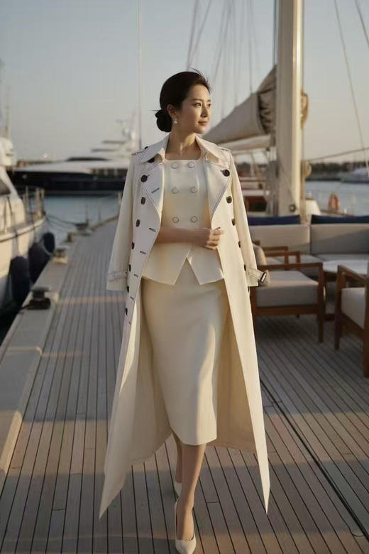 “职场芭蕾”-JG21184876T1X7颈袖添香年季女装收腰修身长款气质时尚通勤职业连衣裙 女装收腰长款气质时尚通勤职业连衣裙 商品图4