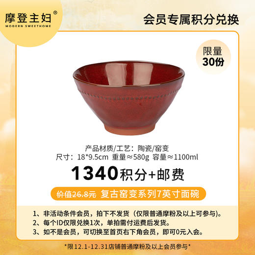 【会员积分兑换专享】7英寸面碗（拍此链接不发货） 商品图0