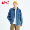 回力牛仔衬衫男士春季长袖青少年痞帅潮牌宽松休闲蓝色竖条纹衬衣 商品缩略图0