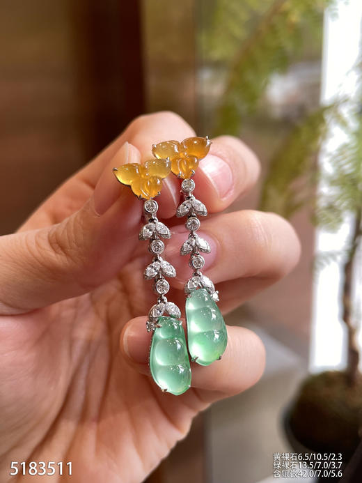 5183511，福豆耳坠。具体价格微信咨询 商品图2