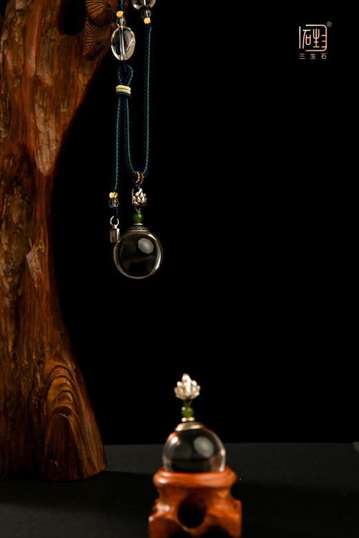 三生无限.红宝石白水晶时来运转禅意长链 商品图2